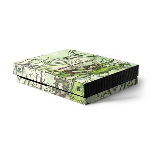 Amy Brown Guardian Fairy and Stag Xbox One X Console Skin